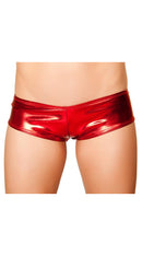 Metallic Pucker Back Mini Short