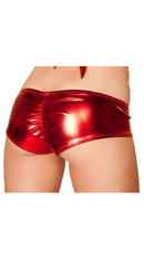 Metallic Pucker Back Mini Short