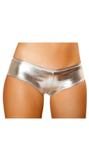 Metallic Pucker Back Mini Short