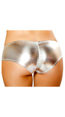 Metallic Pucker Back Mini Short