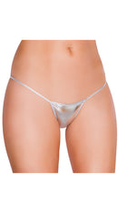 Silver Sexy Metallic Bikini Bottom