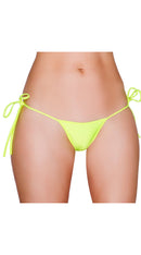 Yellow Sexy Tie Side Bikini Bottom