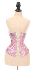 Holo Under Bust Corset with Lace Up Front