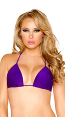 Adjustable Triangle Top with Moderate Coverage Purple