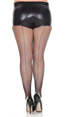 Back Seam Fishnet Pantyhose - ElegantStripper