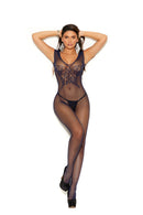 Fishnet Bodystocking With Butterfly Design