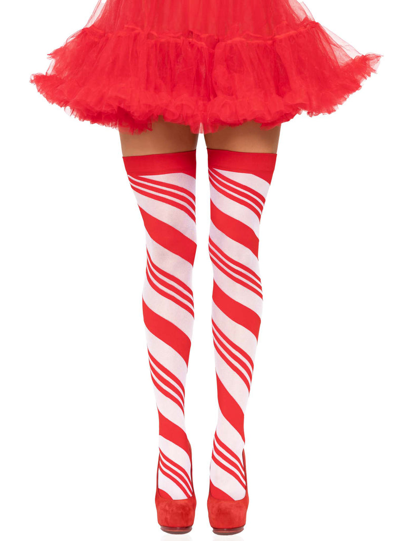 Candy Cane Thigh High