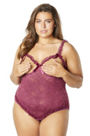 Open Cup Crotchless Teddy