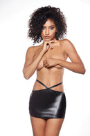 Kitten Open Back Mini Skirt