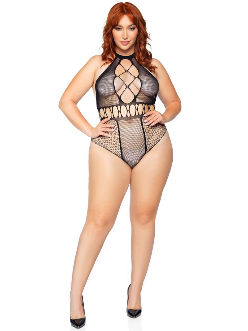 Multi Net Halter Bodysuit