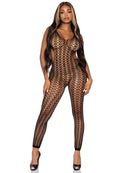 Lattice Net Footless Bodystocking