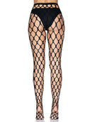 Rhinestone Jumbo Net Tights with Hand-Laid Gems