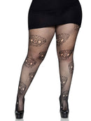 Lace Skulls Fishnet Tights
