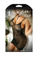 Wild Nights Harness Stretch Lace Dress with Open Back