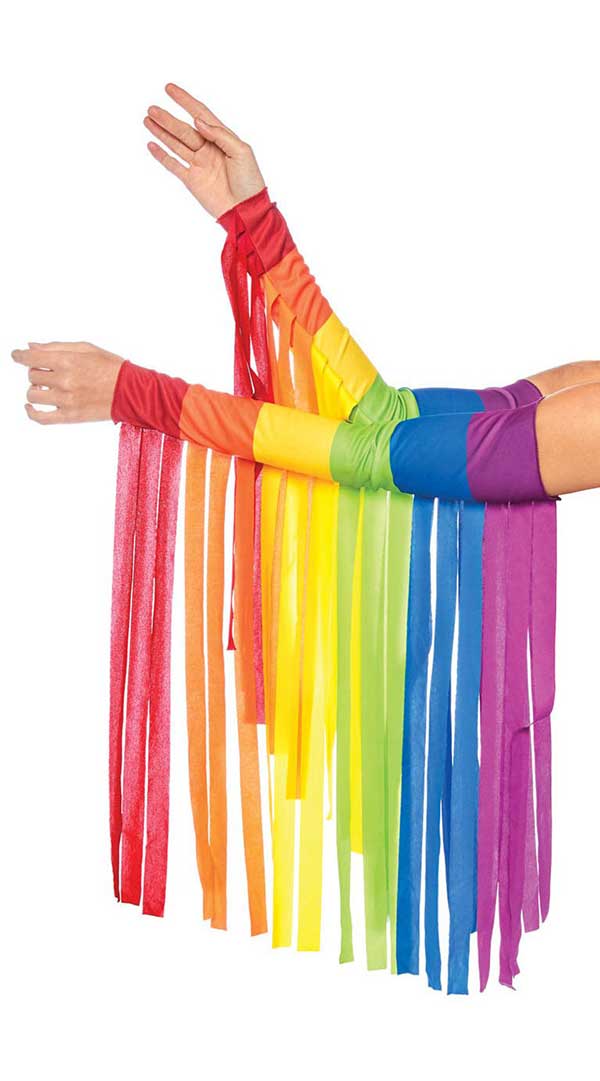 Rainbow Fringe Arm Piece