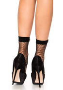 Rhinestone Jeweled Fishnet Anklet Socks