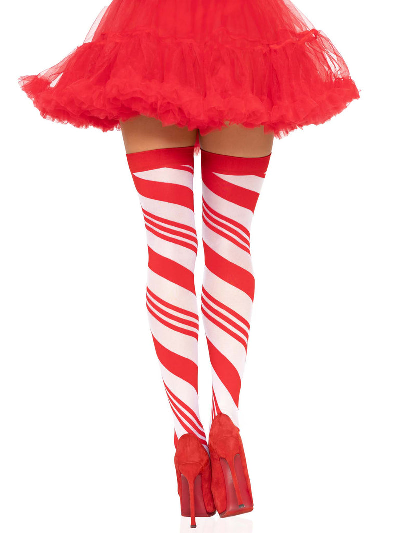 Candy Cane Thigh High