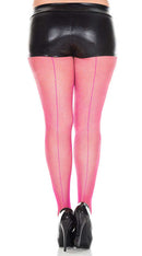 Back Seam Fishnet Pantyhose - ElegantStripper