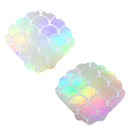 Mystical Mermaid WhiteHolographic Mermaid Shell Nipztix Pasties