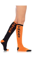 Trick or Treat Acrylic Knee Socks