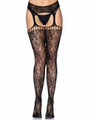 Gardenia Lace Garter Belt Stockings