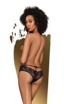 Adore Me Lace Panties with Bow In Black