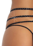 Strappy Elastic Rhinestone Garter