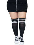 Over The Knee Athletic Socks Curvy Size