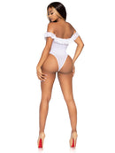 Lace Ruffle Snap Crotch Teddy