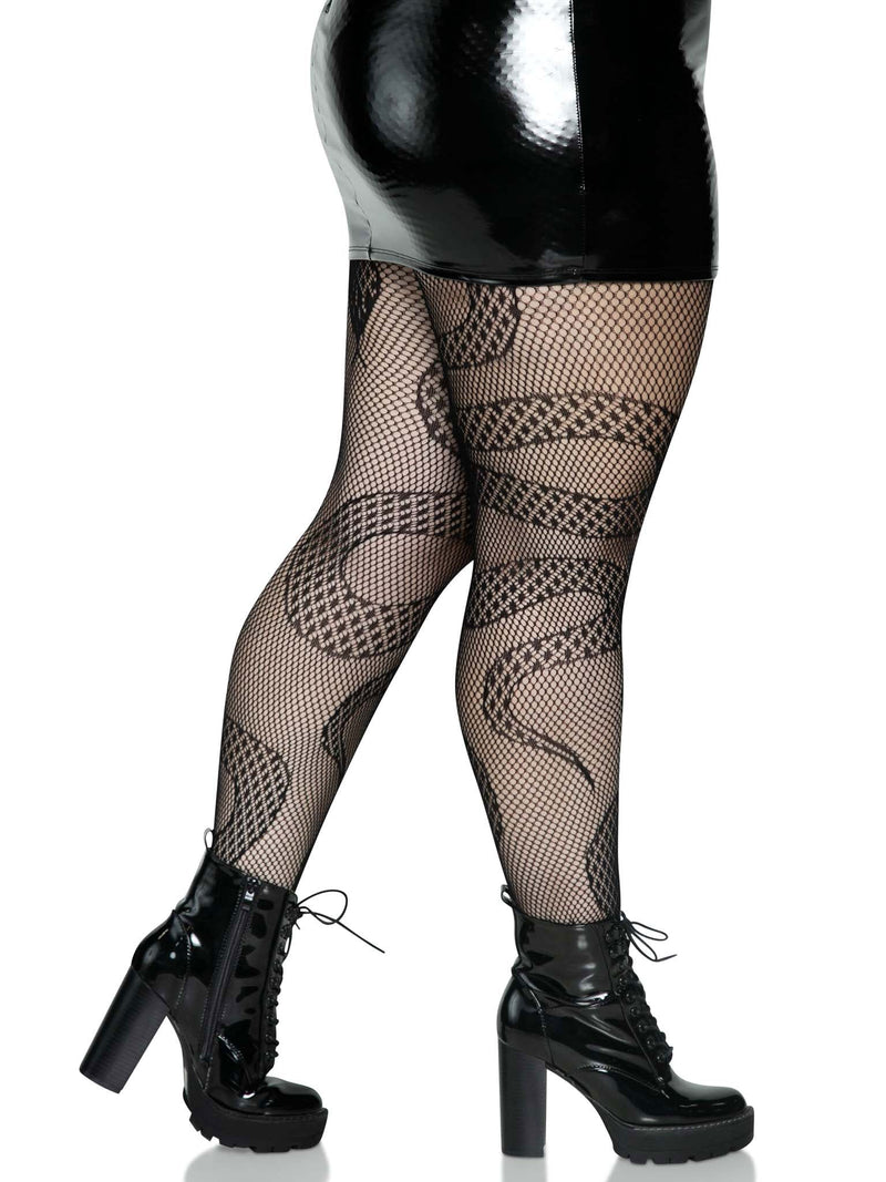 Snake Net Tights