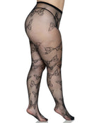 Butterfly Net Tights Curvy Size
