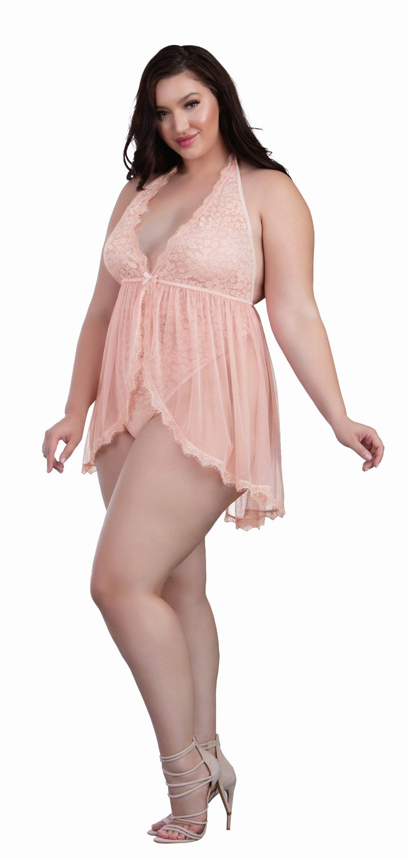 Babydoll Queen Size in Peach