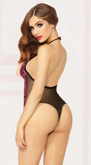 Crossed Dye Lace Bodysuit