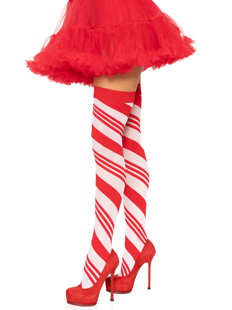 Candy Cane Thigh High