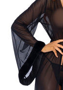 Three Piece Fur Trimmed Robe Set