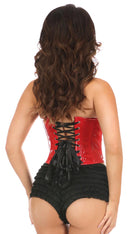 Patent PVC Underwire Bustier in Red