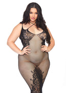 Fishnet Halter Dress Queen Size